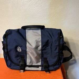 Timbuk2 Navy  Grey Stripe Commute Messenger Bag